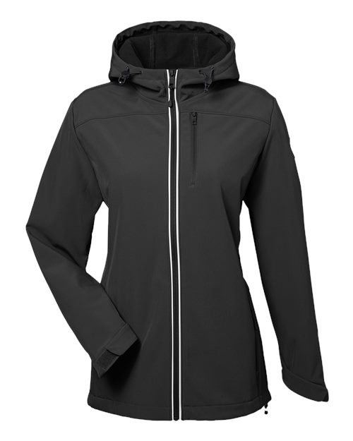 Nautica N17790 Women's Wavestorm Hooded Soft Shell Jacket - Custom Decorated