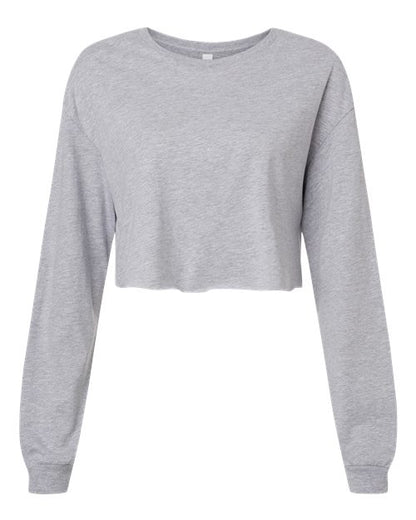 BELLA + CANVAS 6501 Women's FWD Fashion Crop Long Sleeve Tee - Custom Decorated