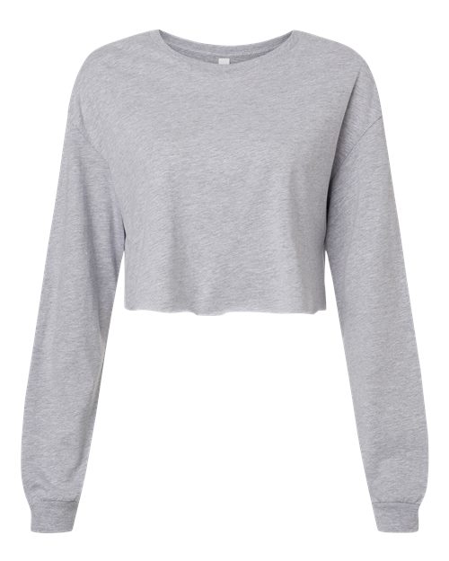 BELLA + CANVAS 6501 Women's FWD Fashion Crop Long Sleeve Tee - Custom Decorated