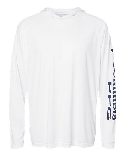 Columbia 212482 Men's PFG Terminal Tackle Hooded Long Sleeve T-Shirt