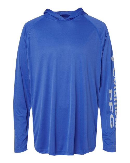 Columbia 212482 Men's PFG Terminal Tackle Hooded Long Sleeve T-Shirt