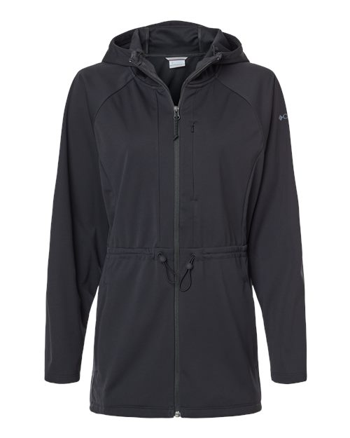 Columbia 208499 Women's Flora Park II Soft Shell Long Length Jacket - Custom Decorated