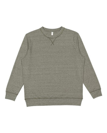LAT 6935 Unisex Vintage Wash Fleece Crewneck Sweatshirt