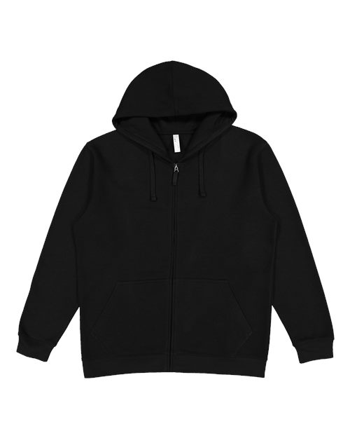 LAT 6927 Unisex Full-Zip Fleece Hoodie Sweatshirt - Custom Decorated