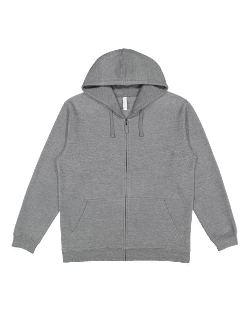 LAT 6927 Unisex Full-Zip Fleece Hoodie Sweatshirt