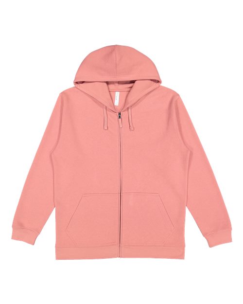 LAT 6927 Unisex Full-Zip Fleece Hoodie Sweatshirt