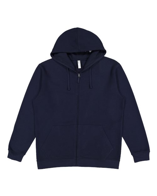 LAT 6927 Unisex Full-Zip Fleece Hoodie Sweatshirt
