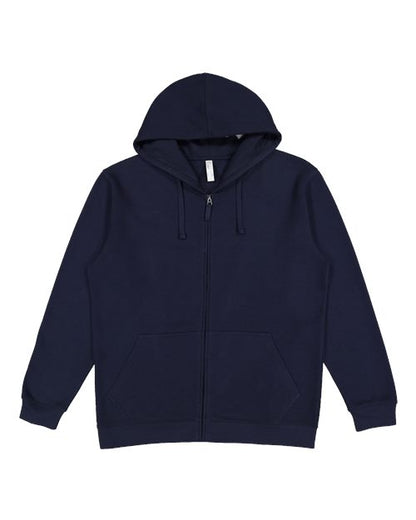 LAT 6927 Unisex Full-Zip Fleece Hoodie Sweatshirt