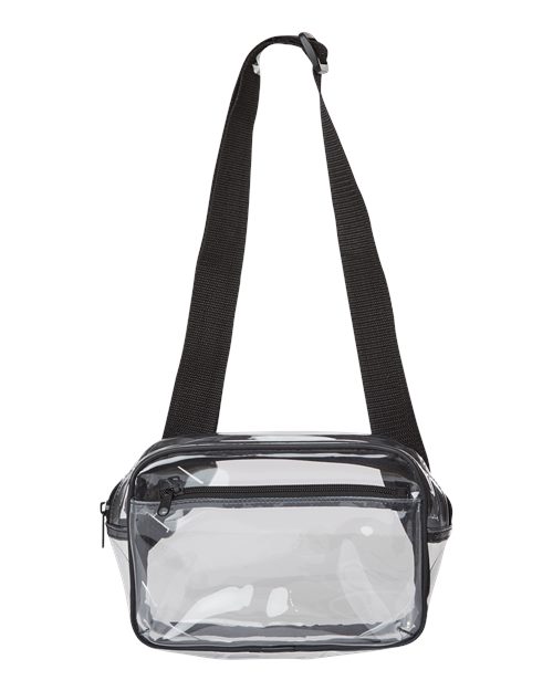 Liberty Bags 5778 Clear Stadium 2-Pocket Fanny Pack/Crossbody Bag - Custom Decorated