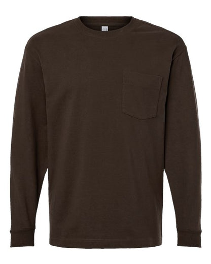 American Apparel 9410 Unisex Super Heavyweight Long Sleeve Pocket Tee