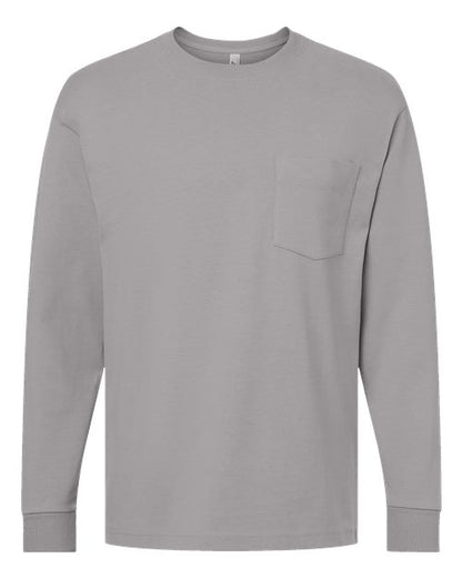 American Apparel 9410 Unisex Super Heavyweight Long Sleeve Pocket Tee