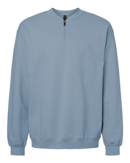 Gildan SF008 Unisex Softstyle Midweight 1/4 Zip Sweatshirt