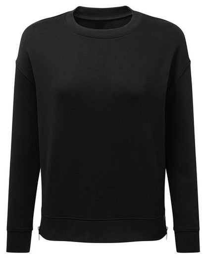 TriDri TD600 Women's Billie Side-Zip Crewneck Sweatshirt - Custom Decorated