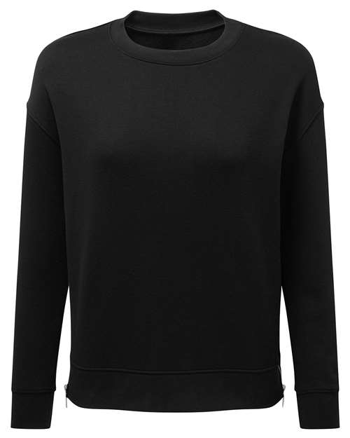 TriDri TD600 Women's Billie Side-Zip Crewneck Sweatshirt - Custom Decorated