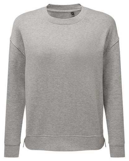 TriDri TD600 Women's Billie Side-Zip Crewneck Sweatshirt