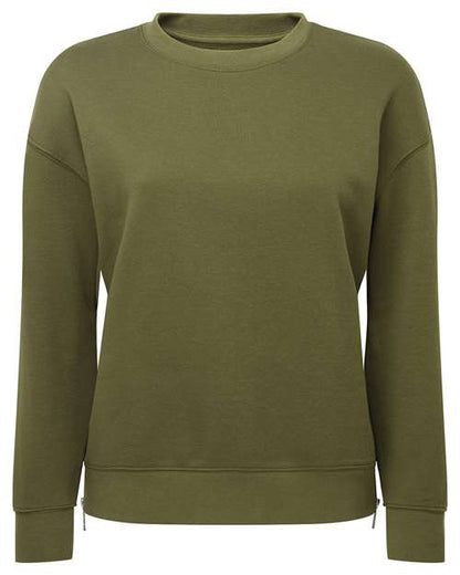TriDri TD600 Women's Billie Side-Zip Crewneck Sweatshirt