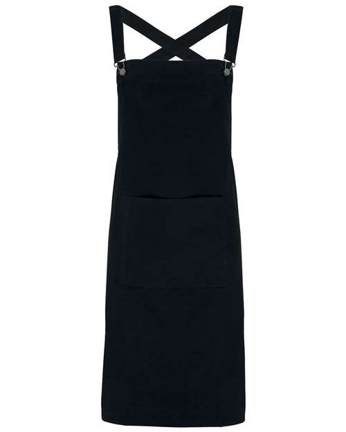 Artisan Collection by Reprime RP129 Cross Back Barista Bib Apron - Custom Decorated