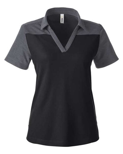 CORE365 CE112CW Women's Fusion ChromaSoft Colorblock Polo - Custom Decorated