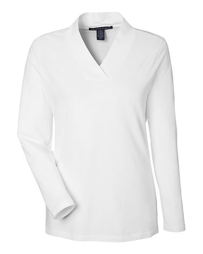 Devon & Jones DP121W Women's Raleigh Shawl Collar Knit Top