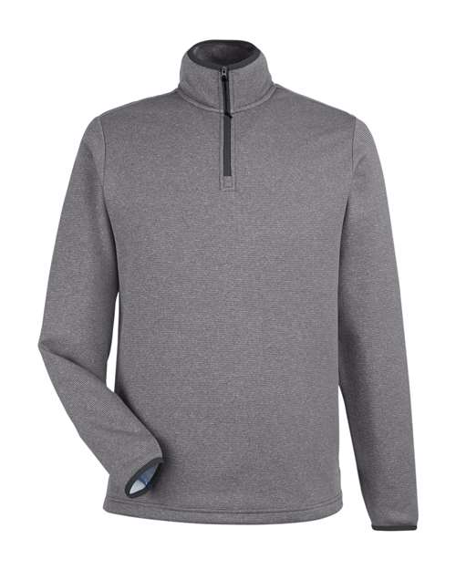 CORE365 CE73 Men's Venture Heathered Stripe Quarter-Zip Pullover - Custom Decorated