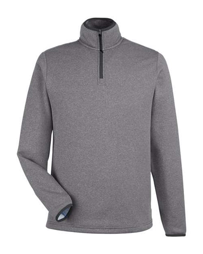 CORE365 CE73 Men's Venture Heathered Stripe Quarter-Zip Pullover - Custom Decorated