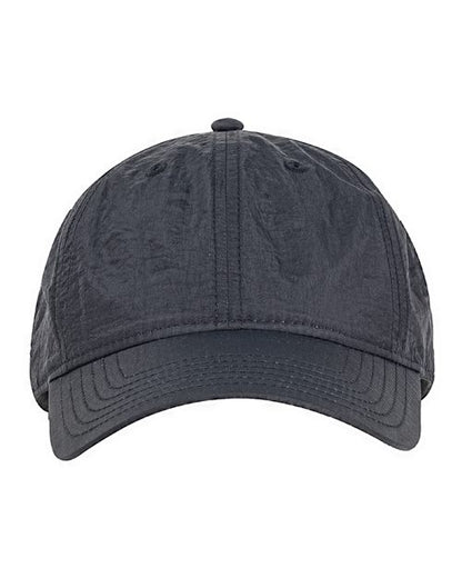 Big Accessories BA715 Crinkle Nylon Cap - Custom Decorated
