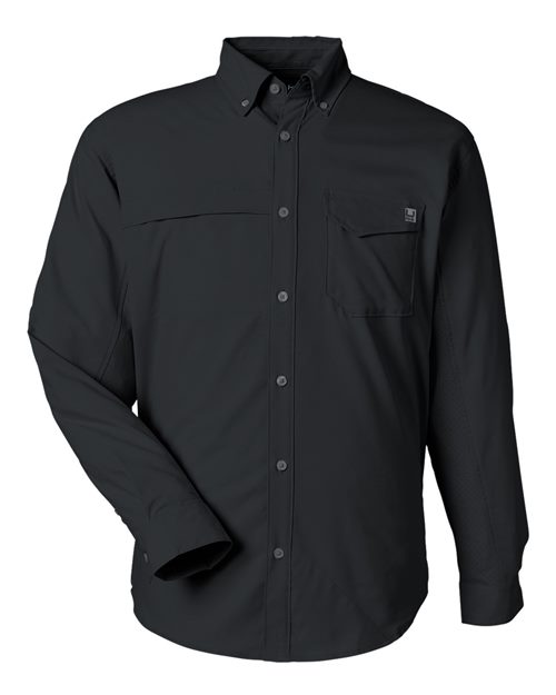 HUK H150172 Men's Tide Point Pocket Fishing Shirt - Custom Decorated