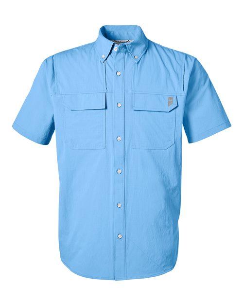 HUK H150183 Men's Creekbed Short Sleeve Shirt - Custom Decorated