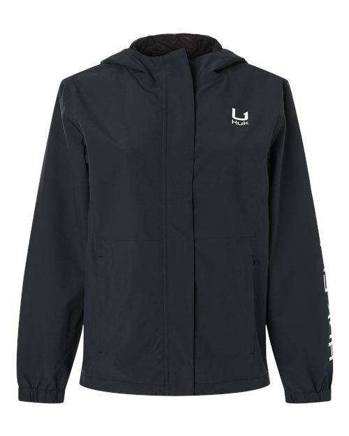 HUK H640027 Women's Storm Rain Jacket - Custom Decorated