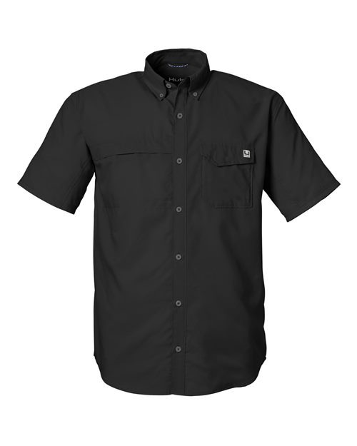HUK H150171 Men's Tide Point Short Sleeve Shirt - Custom Decorated