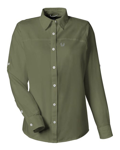 HUK H615006 Women's Tide Point Long Sleeve Shirt