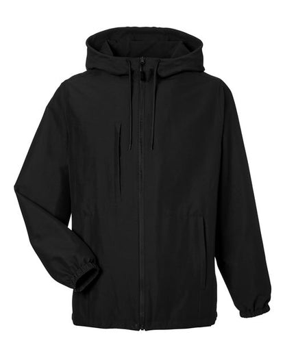 Harriton M73 Unisex Flex Twill Hooded Jacket - Custom Decorated