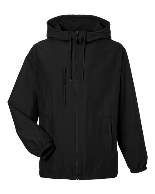 Harriton M73 Unisex Flex Twill Hooded Jacket - Custom Decorated