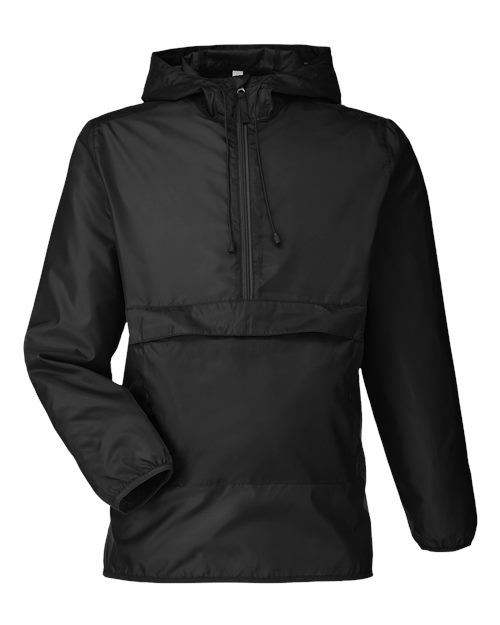 Team 365 TT77 Unisex Zone Protect Packable Anorak Jacket - Custom Decorated