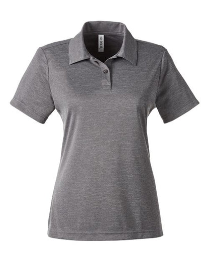 Team 365 TT51HW Women's Zone Sonic Heather Performance Polo
