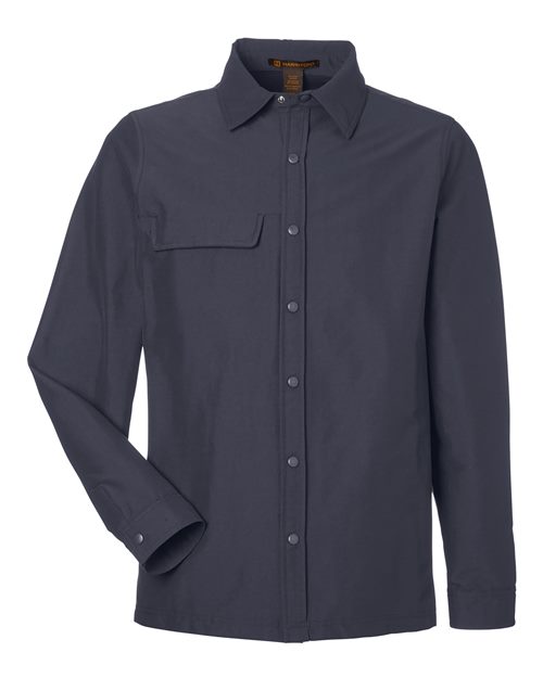 Harriton M72 Unisex Flex Twill Overshirt Jacket