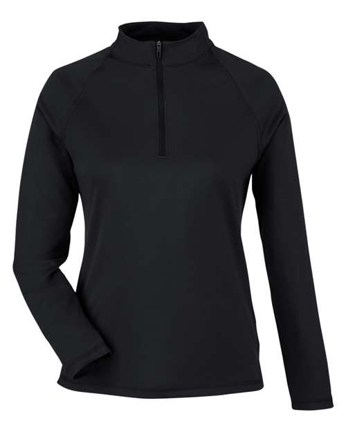 North End NE410W Women's Revive Coolcore Quarter-Zip Pullover - Custom Decorated