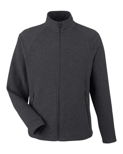 North End NE727 Men's Spirit Textured Full-Zip - Custom Decorated