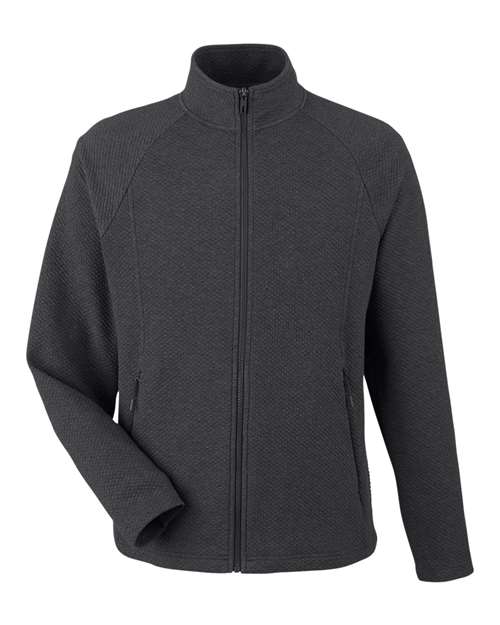 North End NE727 Men's Spirit Textured Full-Zip - Custom Decorated