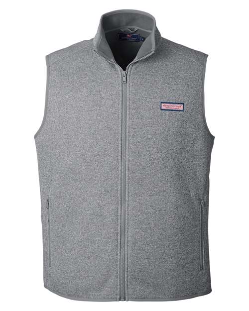 vineyard vines K002713 Men's Mountain Sweater Fleece Vest - Custom Decorated