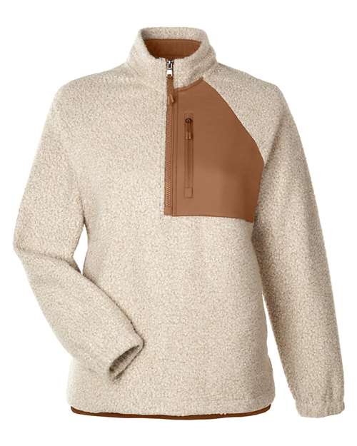 North End NE713W Women's Aura Sweater Fleece Quarter-Zip Pullover