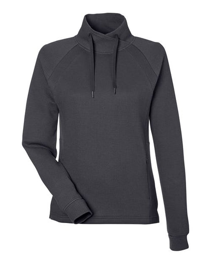 North End NE200W Women's Rhythm Waffle Cross-Neck Pullover