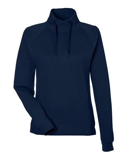 North End NE200W Women's Rhythm Waffle Cross-Neck Pullover