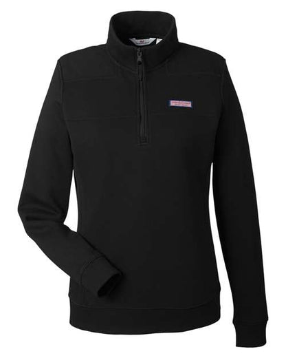 vineyard vines K002795 Womens Collegiate Shep Quarter-Zip Sweatshirt
