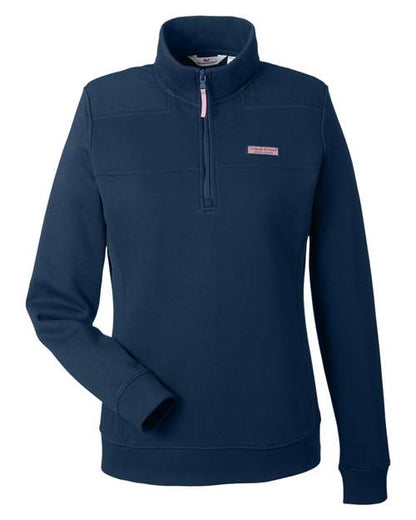 vineyard vines K002795 Womens Collegiate Shep Quarter-Zip Sweatshirt