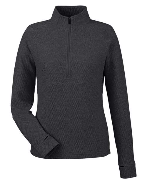 North End NE725W Women's Spirit Textured Quarter-Zip Pullover - Custom Decorated