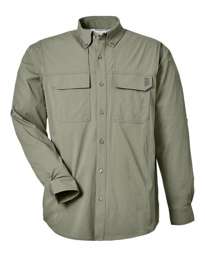 HUK H150184 Men's Creekbed Pocket Fishing Shirt