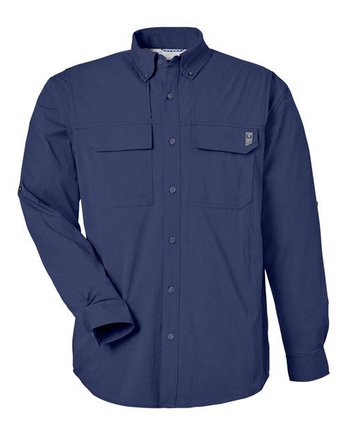 HUK H150184 Men's Creekbed Pocket Fishing Shirt