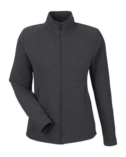 North End NE727W Women's Spirit Textured Full-Zip - Custom Decorated