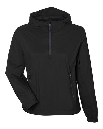 North End NE810W Women's Aura Lightweight Packable Anorak - Custom Decorated
